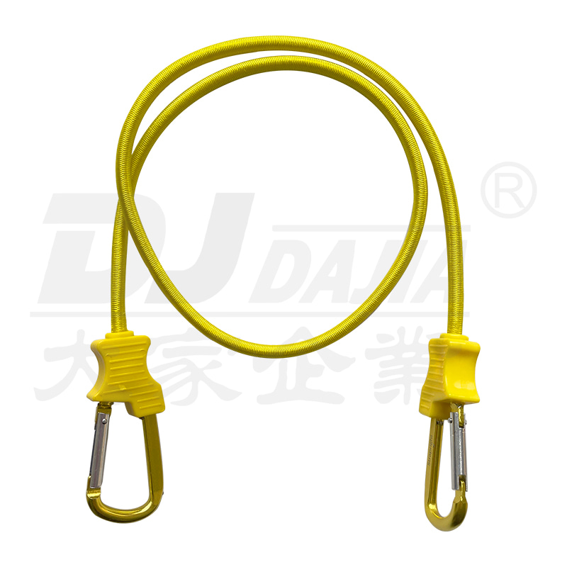 D tarzı karabinerler yuvarlak bungee kordonları
