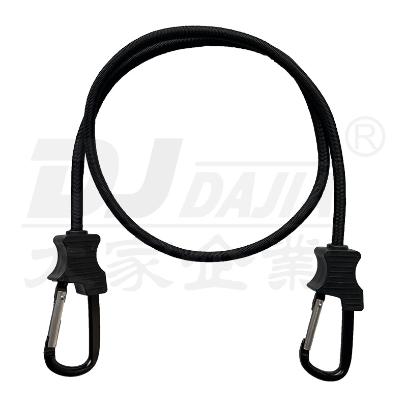 D tarzı karabinerler yuvarlak bungee kordonları