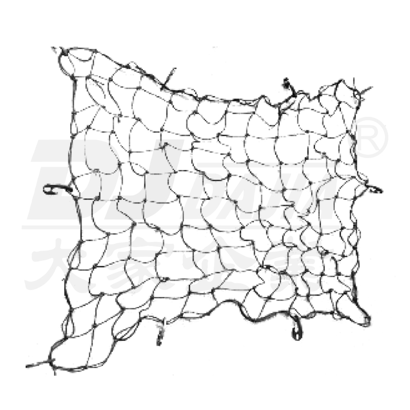 28 plastik kancalı minibüsler için 5mmx180x240cm ağır hizmet tipi kargo ağları