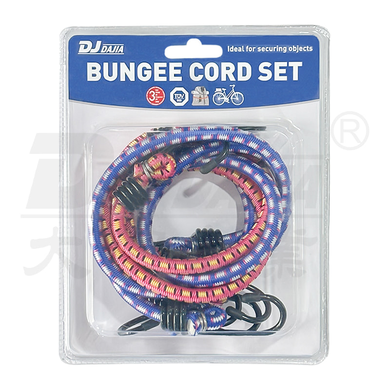 Çelik kancalı 8mm bungee kordonları, bisiklet için yuvarlak bungee kordonları